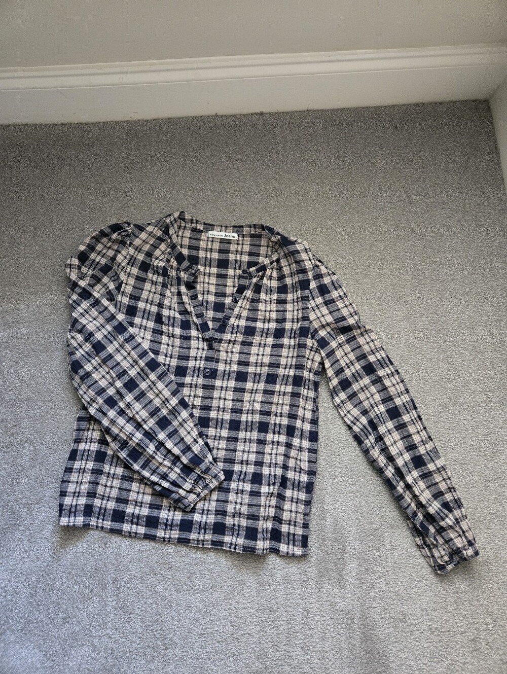 Reformation Plaid Top